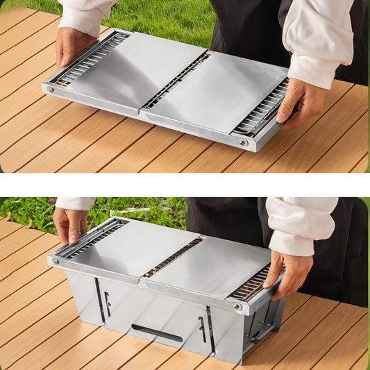 Folding BBQ Grill-5s Quick Setup