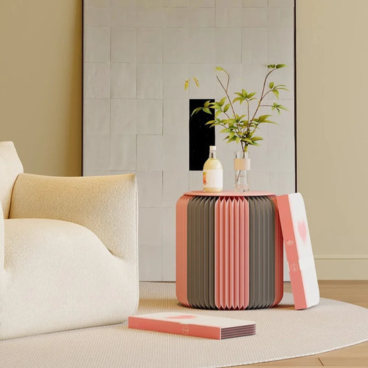 Grey-Pink Stool Fold