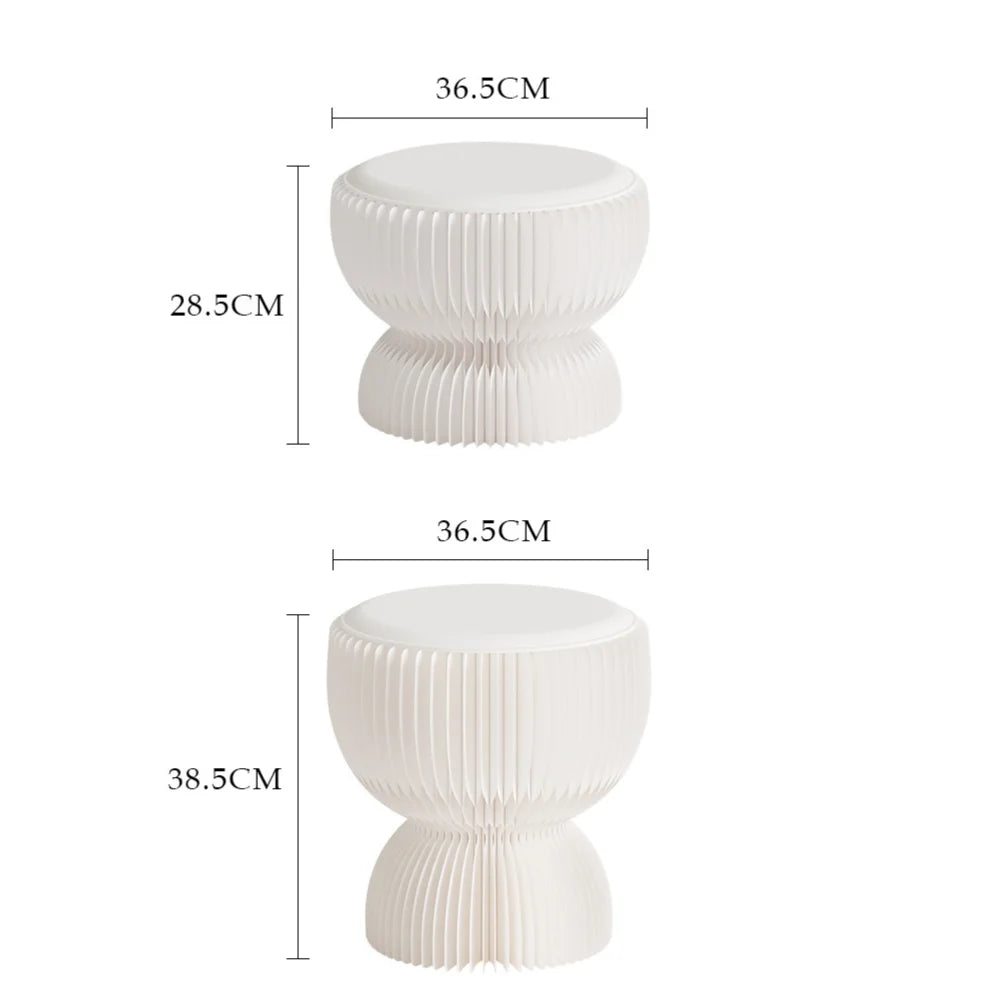 White Lotus Piano Stool