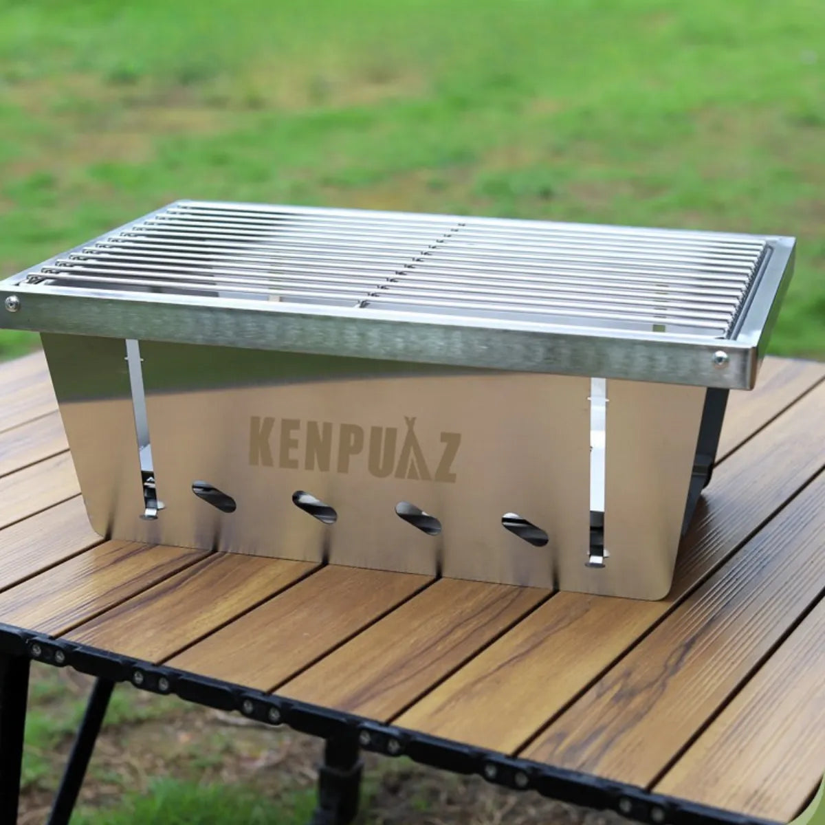 1s Folding Camping BBQ Grill - Fitting IGT Table