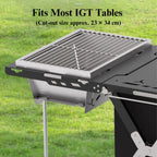 1s Folding Camping BBQ Grill - Fitting IGT Table