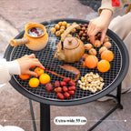3-in-1 Foldable Charcoal Fire Pit Grill Table