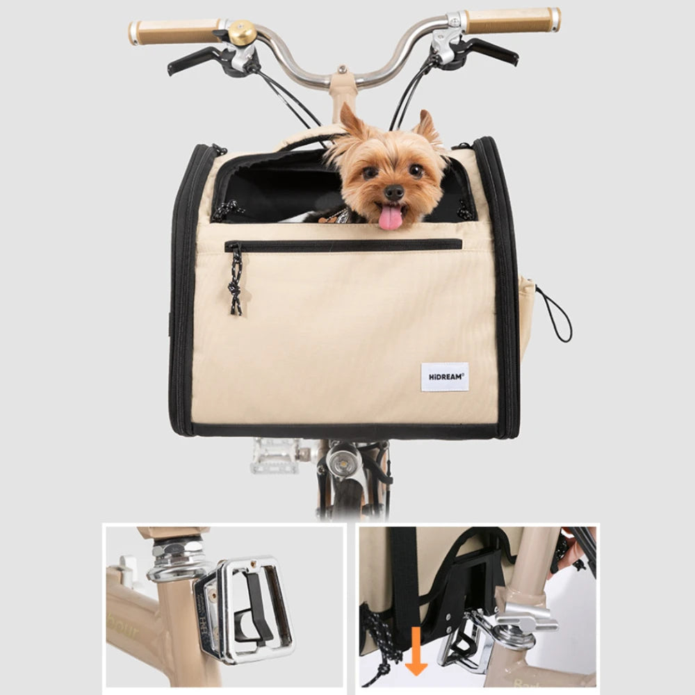 2-In-1 Pet Bike Carrier For Brompton
