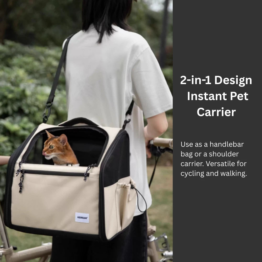 2-In-1 Pet Bike Carrier For Brompton