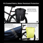 3-in-1 Convertible Bike Pannier Backpack