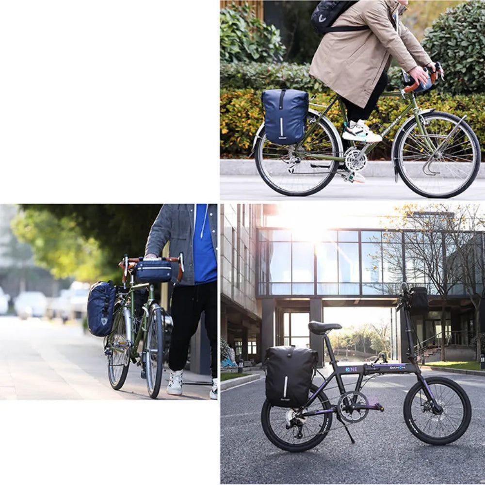 Waterproof 3-in-1 Convertible Bike Pannier Backpack