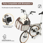 3-in-1 Pet Bike Carrier & Backpack For Brompton