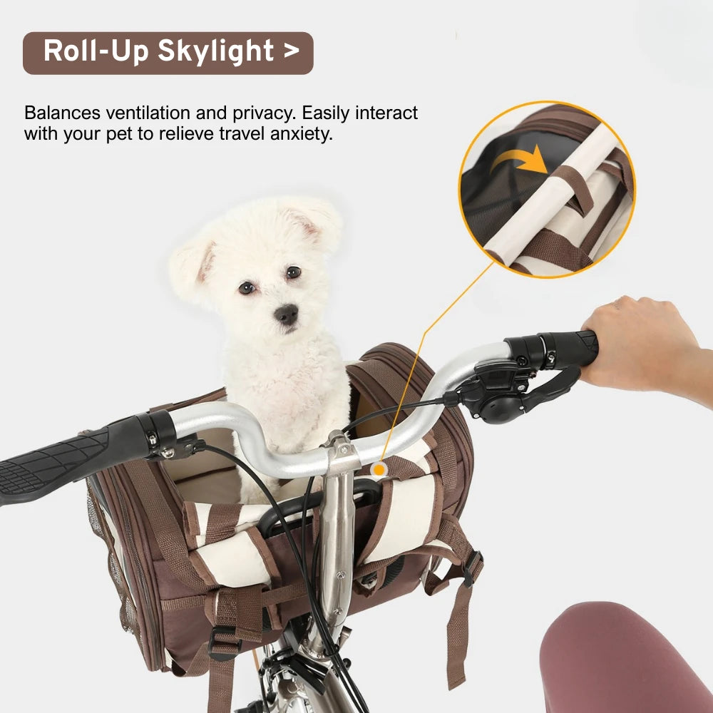 3-in-1 Pet Bike Carrier & Backpack For Brompton