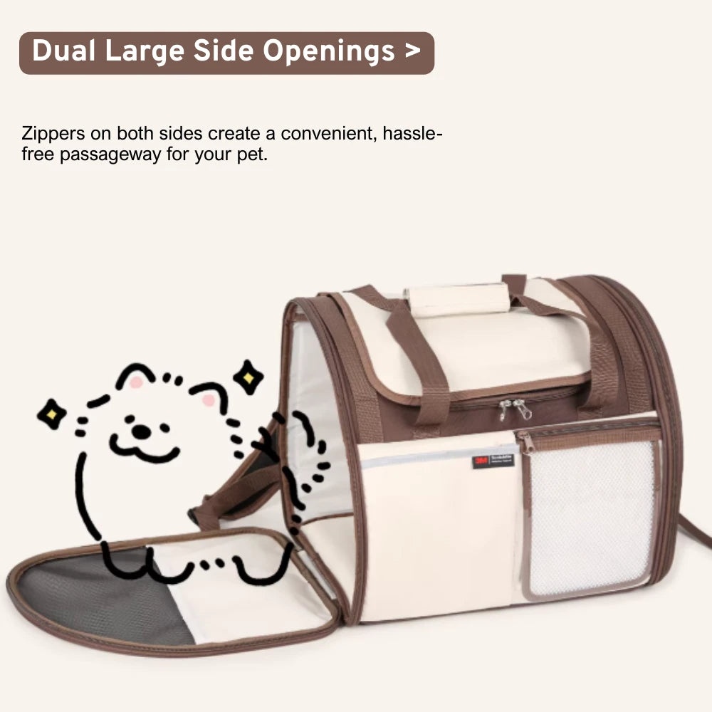 3-in-1 Pet Bike Carrier & Backpack For Brompton