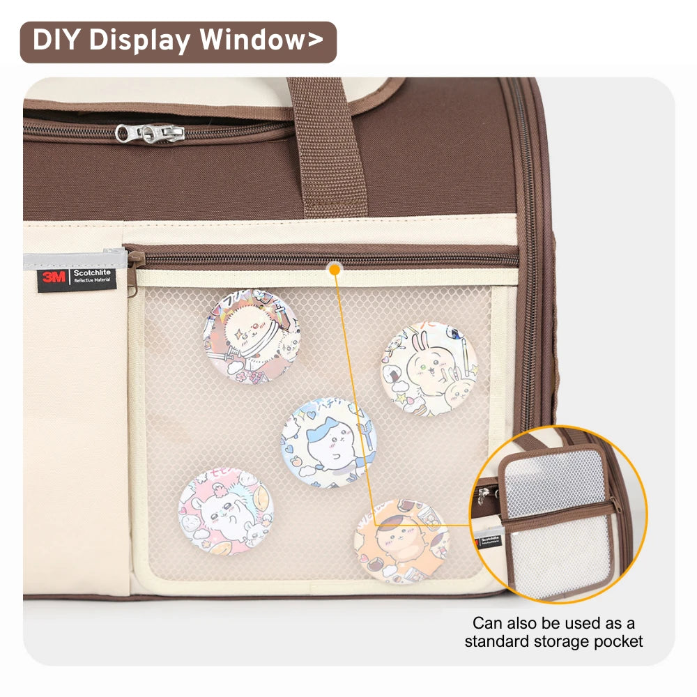 3-in-1 Pet Bike Carrier & Backpack For Brompton