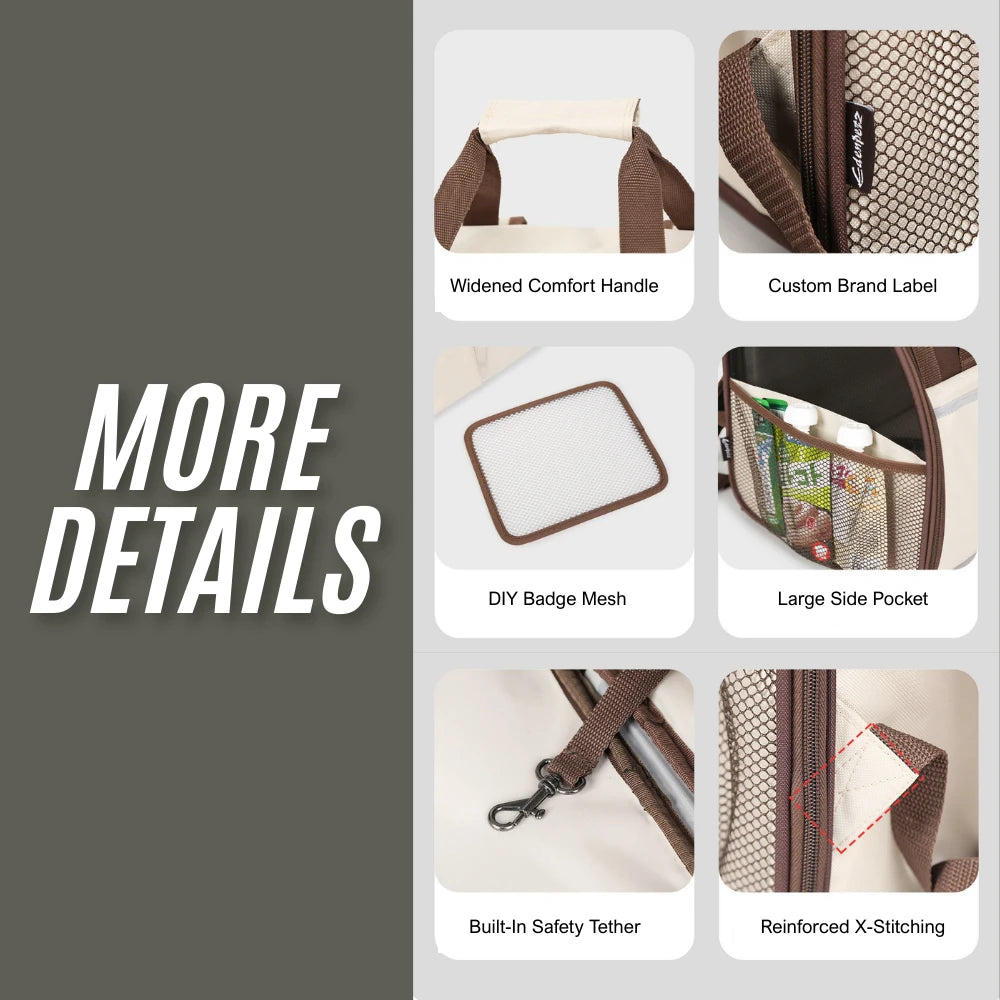 3-in-1 Pet Bike Carrier & Backpack For Brompton