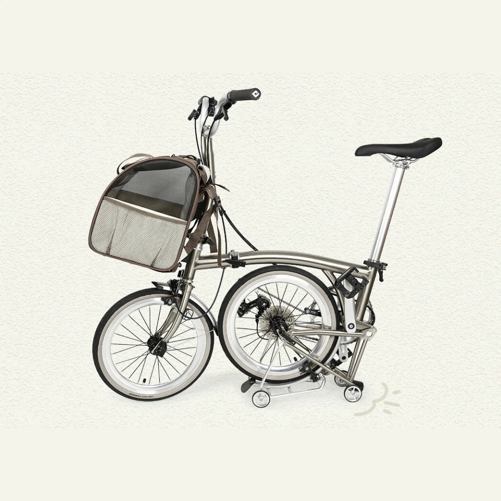3-in-1 Pet Bike Carrier & Backpack For Brompton