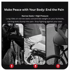 33cm Extra Wide Thick Bicycle Seat With Dual Shock Balls