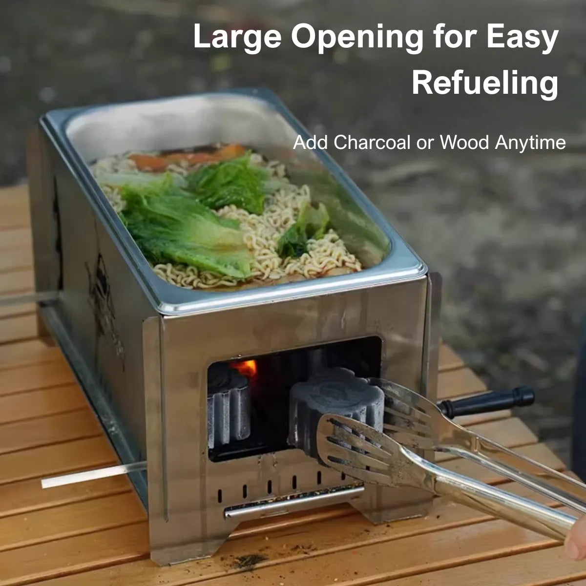 All-in-One Portable Camping Stove (BBQ & Stew)