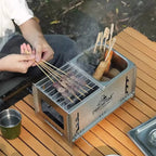 All-in-One Portable Camping Stove (BBQ & Stew)