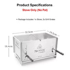 All-in-One Portable Camping Stove (BBQ & Stew)