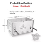 All-in-One Portable Camping Stove (BBQ & Stew)