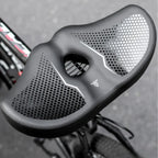 Extra Wide Soft Bicycle Seat With Dual Shock Absorption
