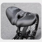 Extra Wide Soft Bicycle Seat With Dual Shock Absorption