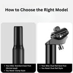 Extra Wide Soft Bicycle Seat With Dual Shock Absorption