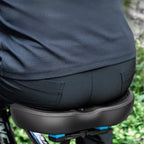 Extra Wide Soft Bicycle Seat With Dual Shock Absorption
