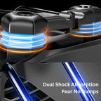 Extra Wide Soft Bicycle Seat With Dual Shock Absorption