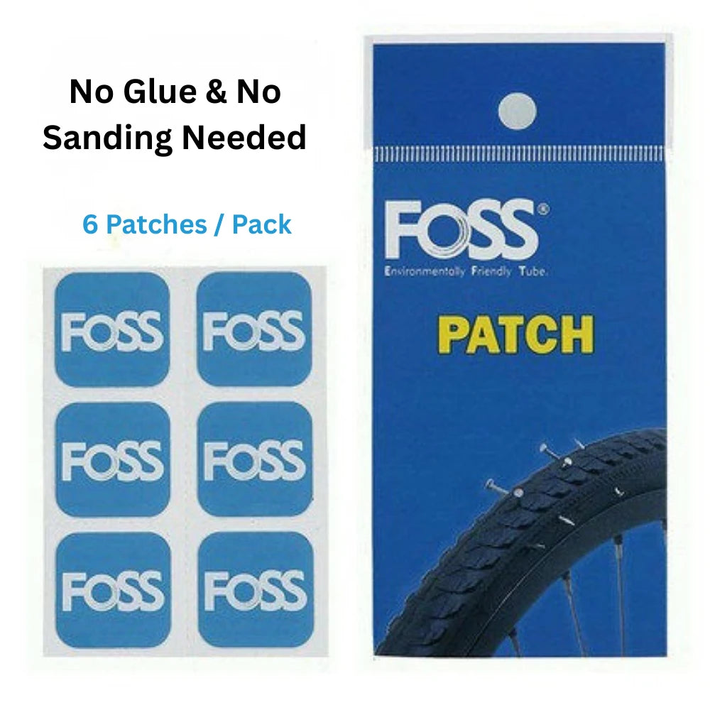 FOSS Glueless Self-Adhesive Bicycle Inner Tube Patches