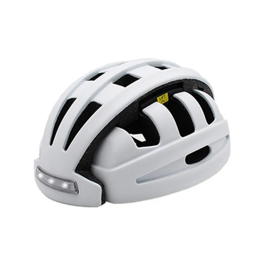 Foldable Safety Bike Helmet Portable Lightweight With LED Rear Light