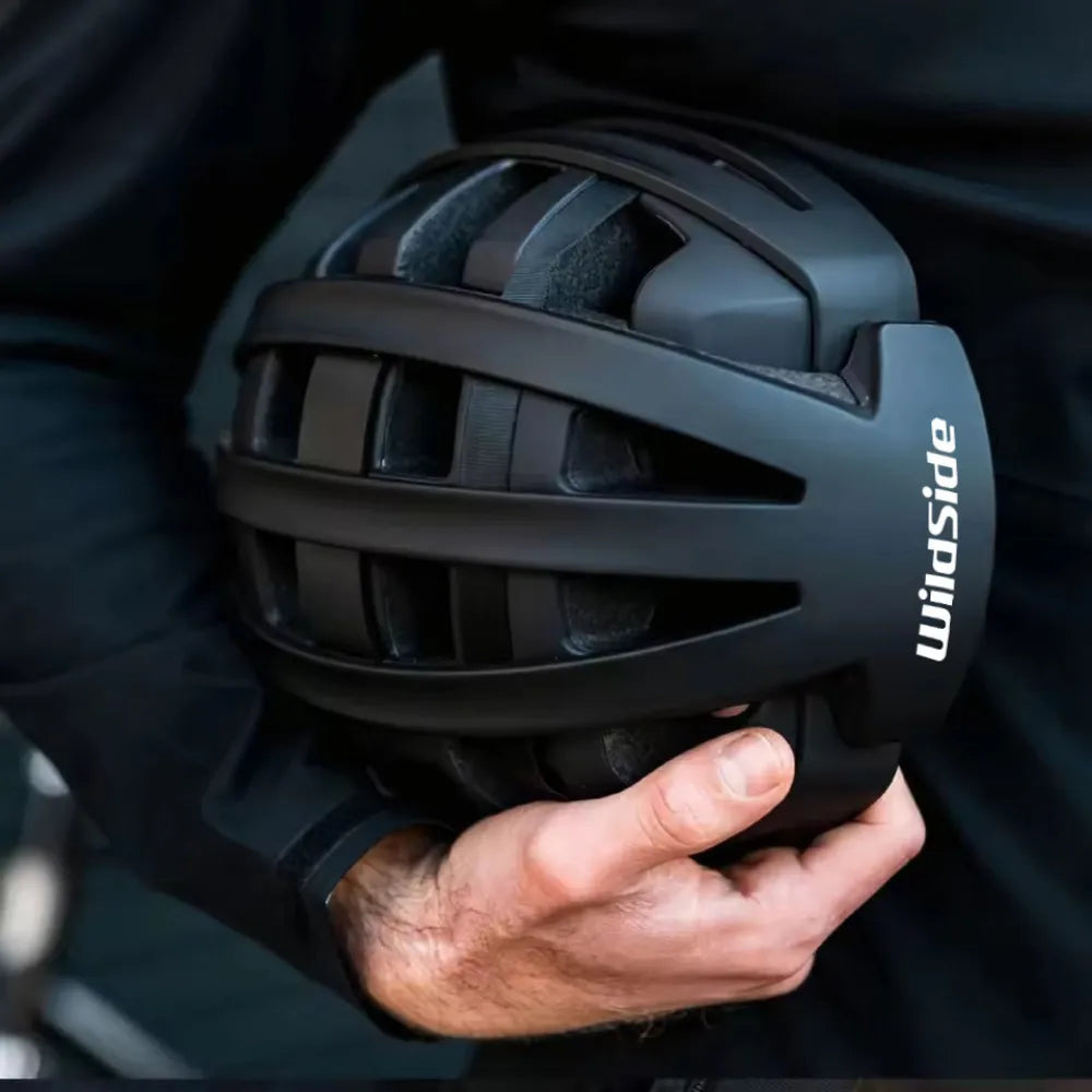 Foldable Safety Bike Helmet Portable Lightweight With LED Rear Light