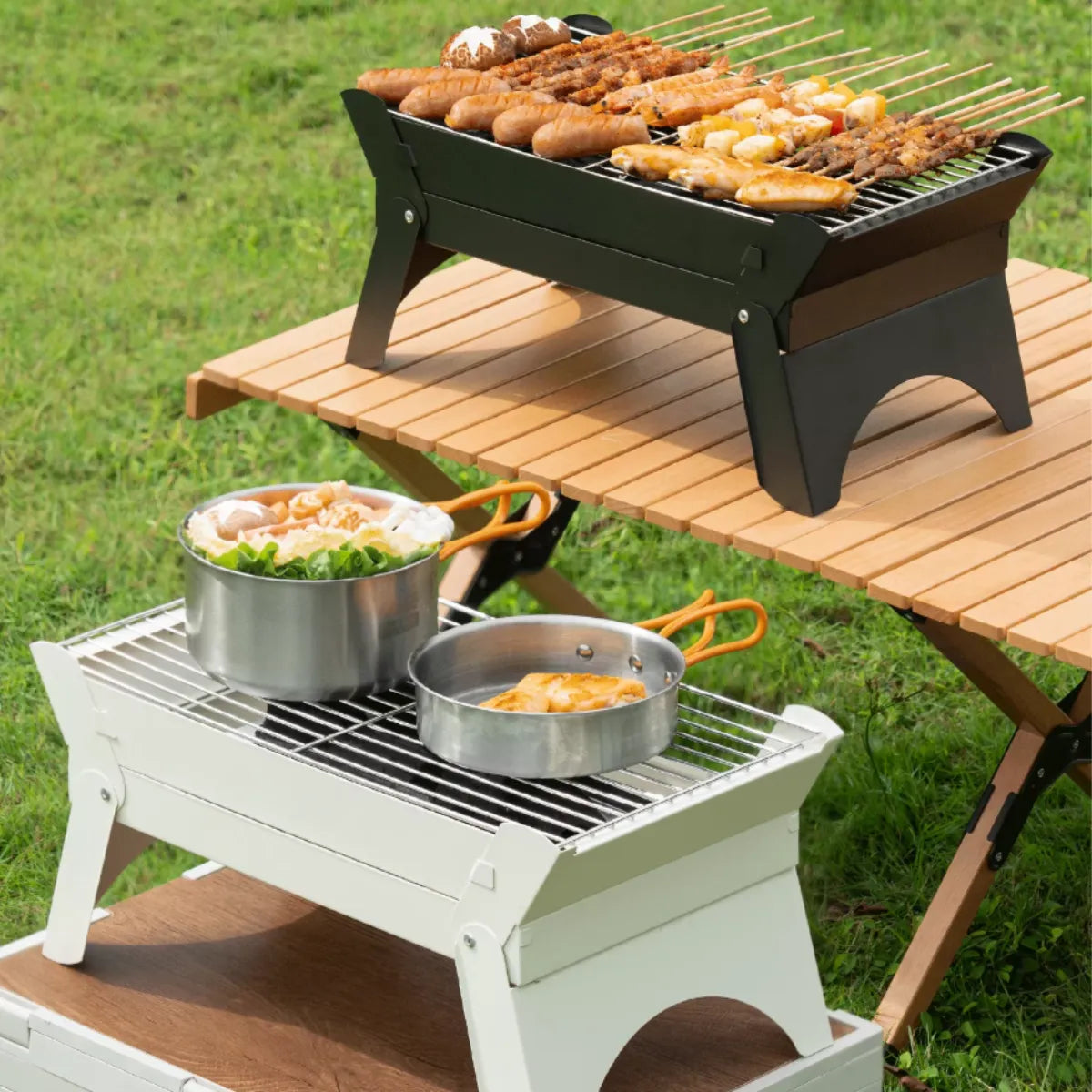 Folding Tabletop Portable Barbecue BBQ