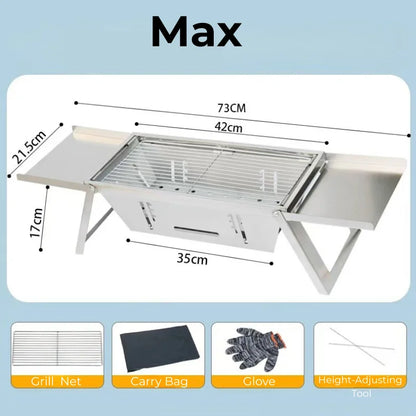 Folding BBQ Grill-5s Quick Setup