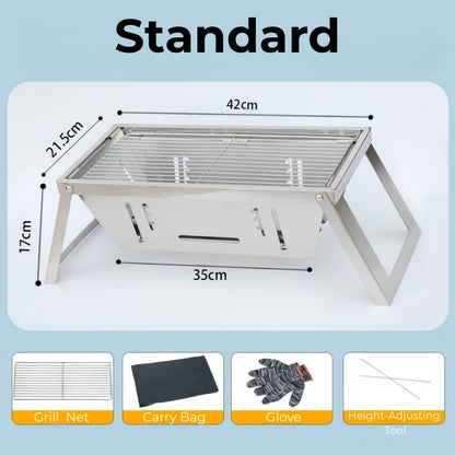 Folding BBQ Grill-5s Quick Setup