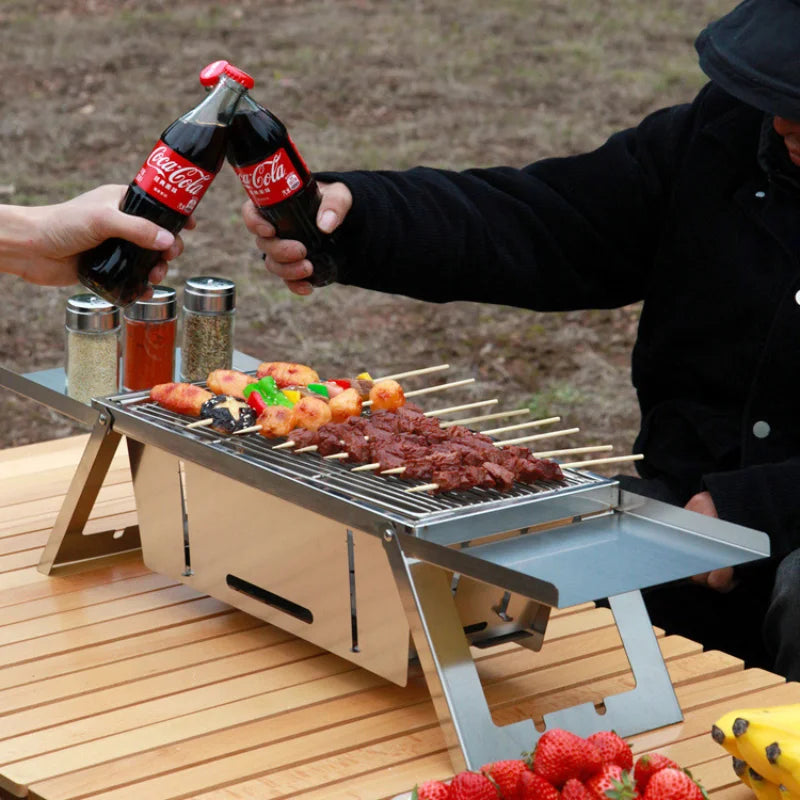 Folding BBQ Grill-5s Quick Setup