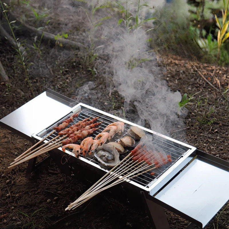 Folding BBQ Grill-5s Quick Setup