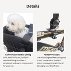 Front Beam Mounted Dog Carrier For Bike and MTB