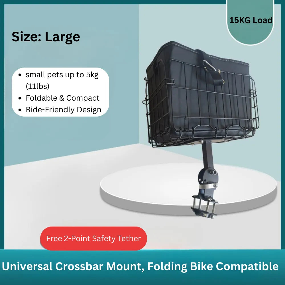 Front Beam Mounted Dog Carrier For Bike and MTB