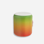 Eco Paper Folding Stool - Green / Orange Gradient
