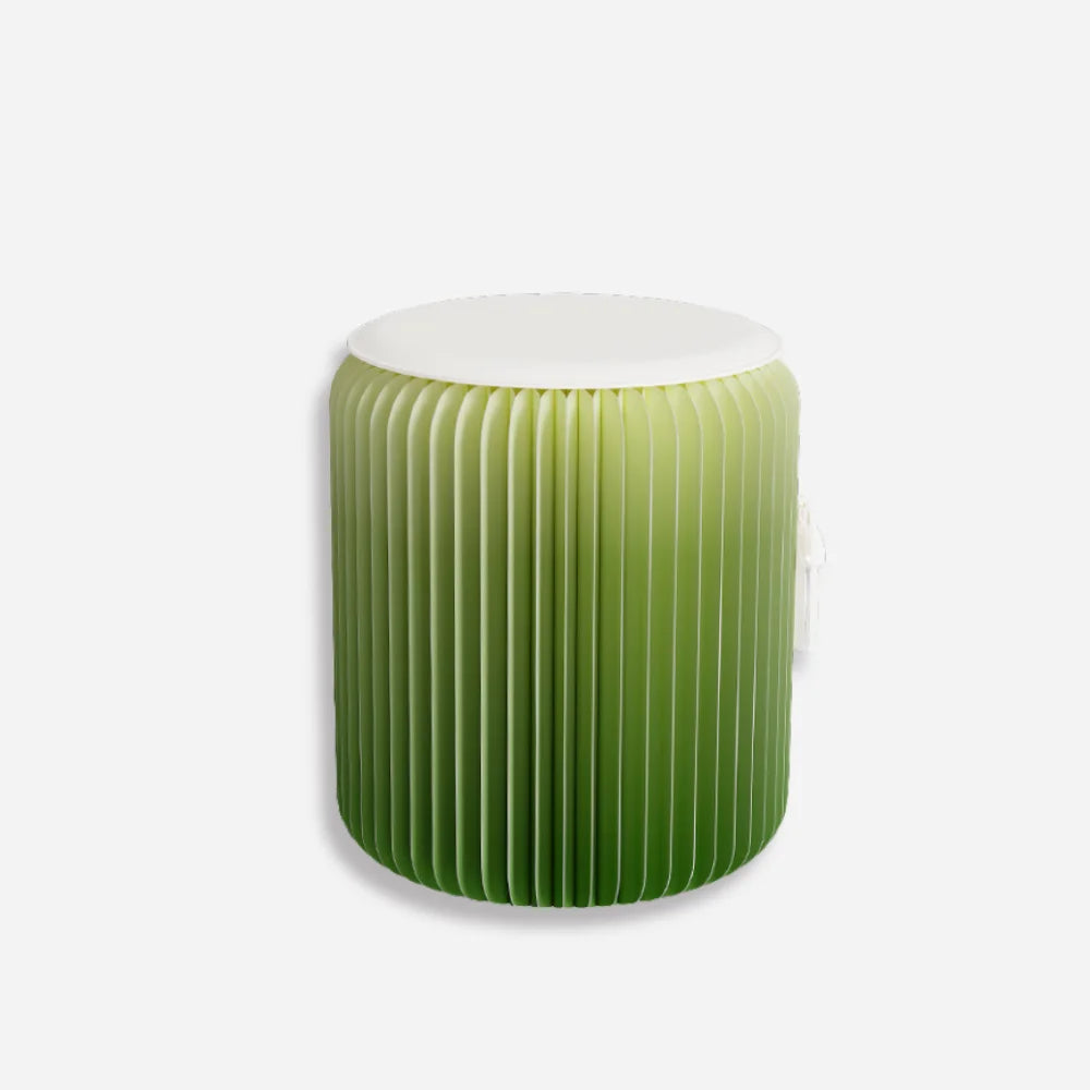 Eco Paper Folding Stool - Green/ White Gradient