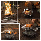 Lightweight & Foldable Fire Pit With Grate (980g Ultralight)