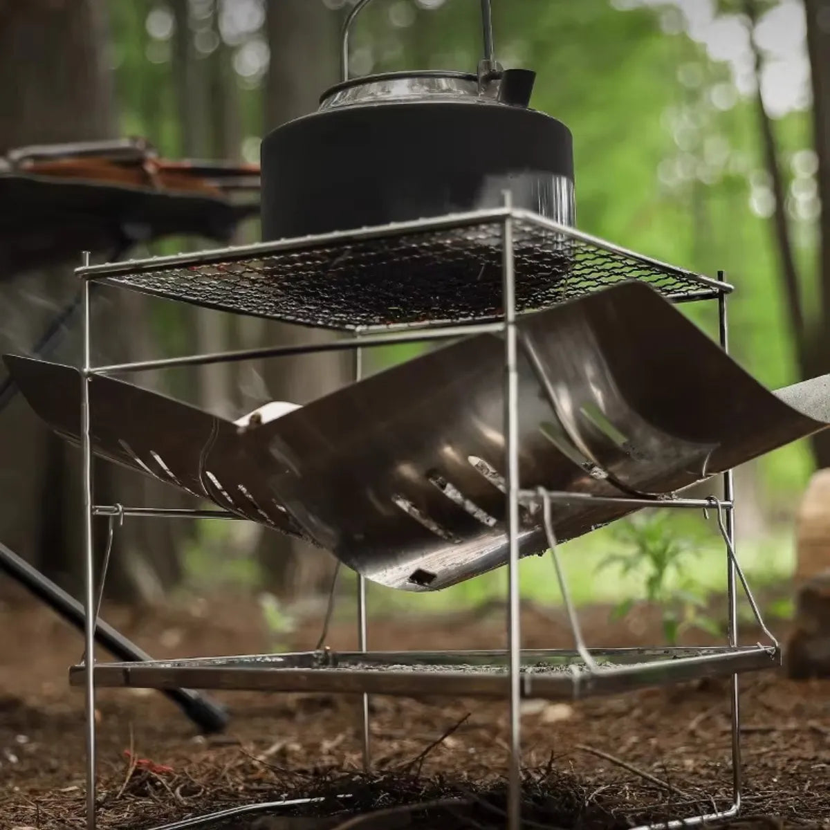 Lightweight & Foldable Fire Pit With Grate (980g Ultralight)