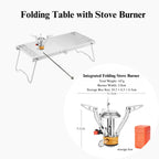 Little Foldable Table Compatible With Stoves For Backpacking