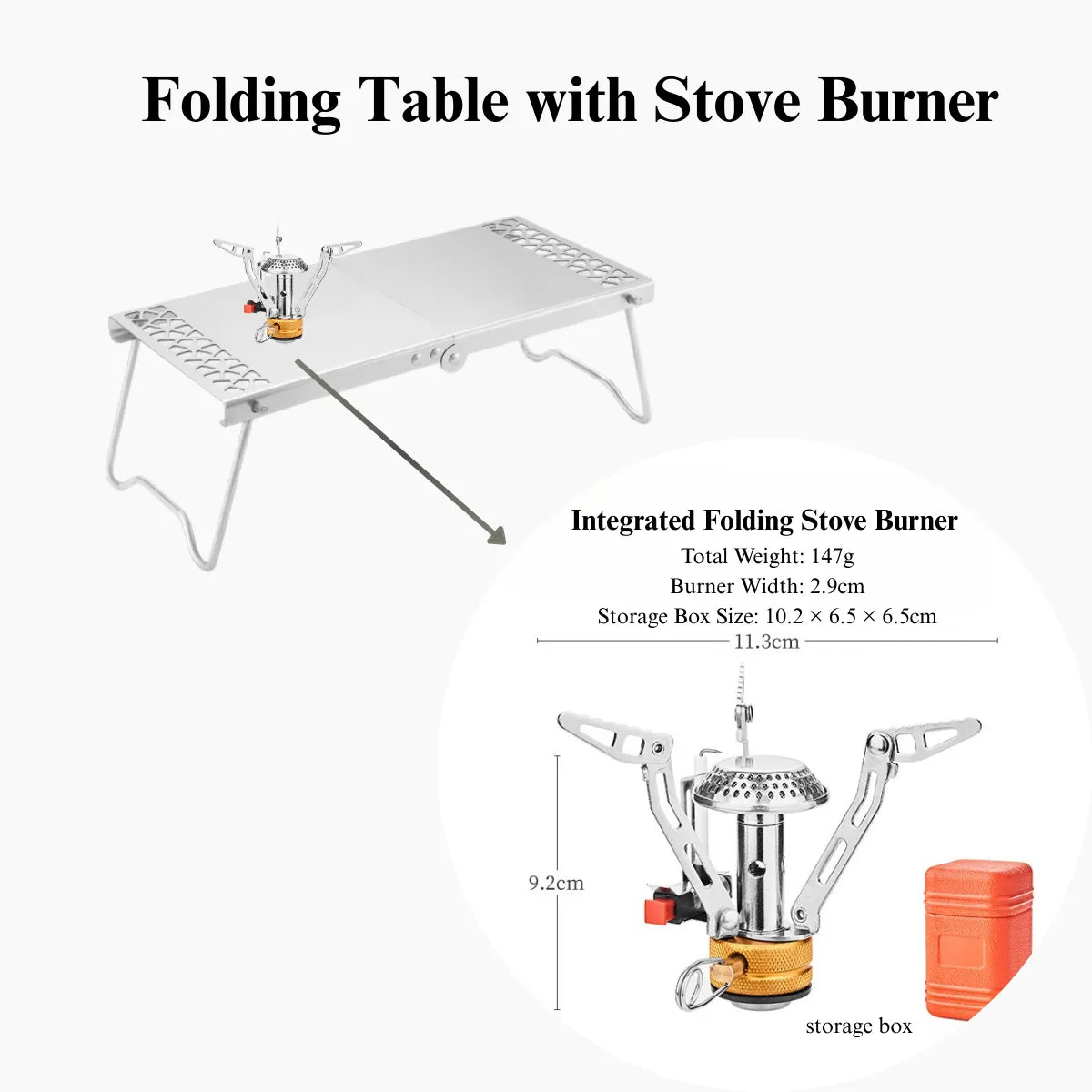 Little Foldable Table Compatible With Stoves For Backpacking