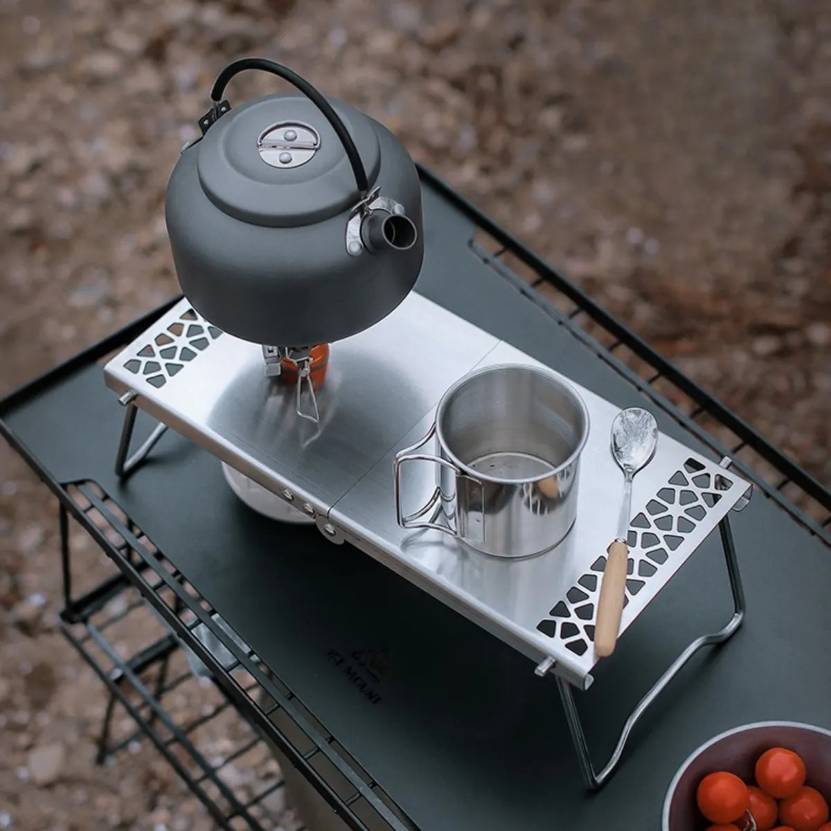 Little Foldable Table Compatible With Stoves For Backpacking