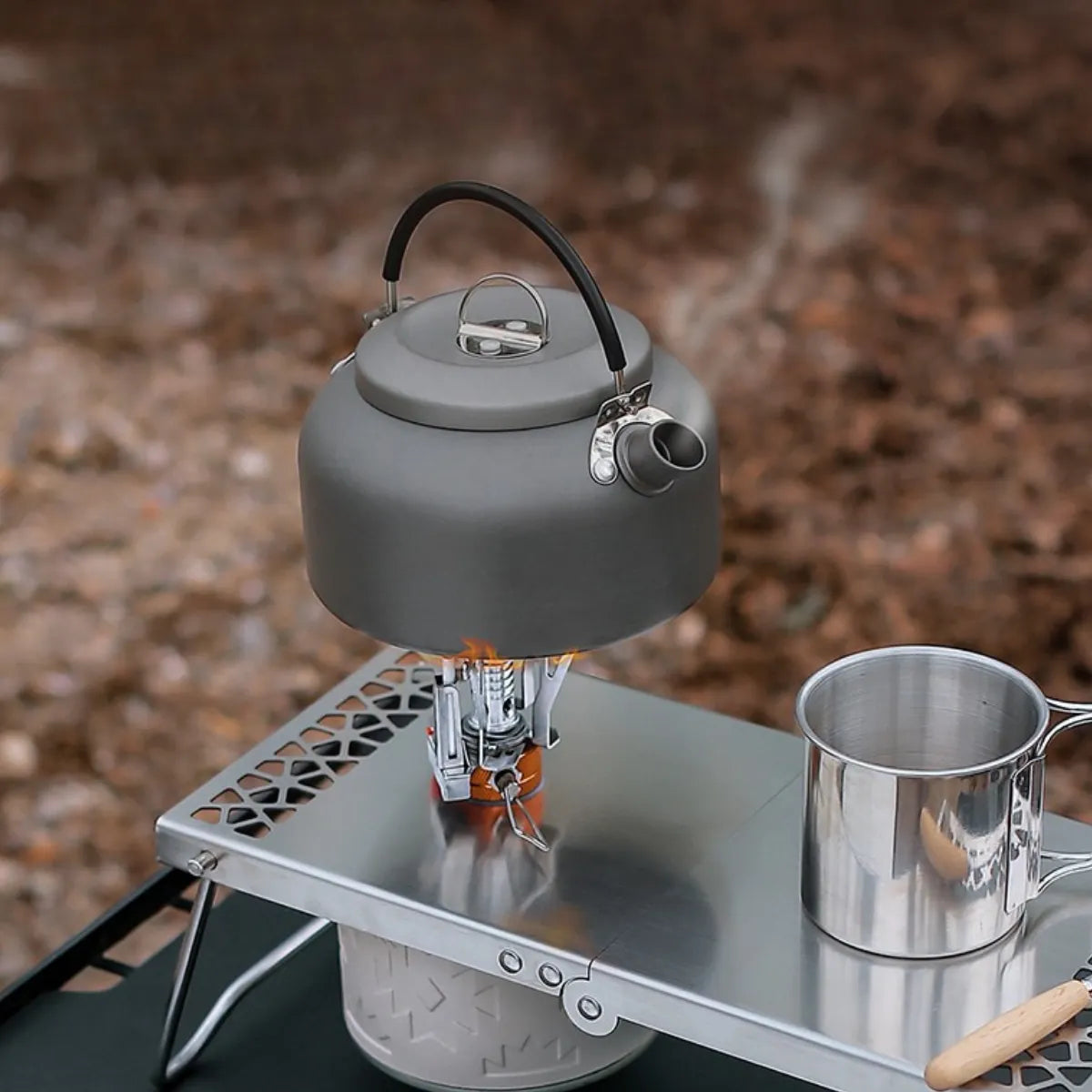 Little Foldable Table Compatible With Stoves For Backpacking