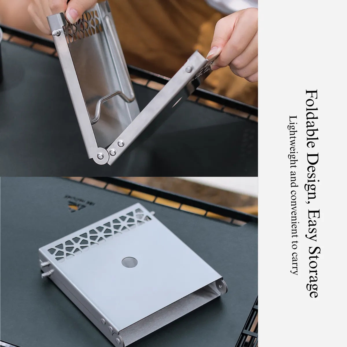 Little Foldable Table Compatible With Stoves For Backpacking