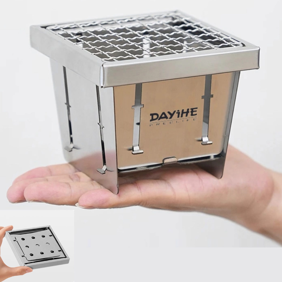 Mini Portable BBQ Grill for Solo Camping