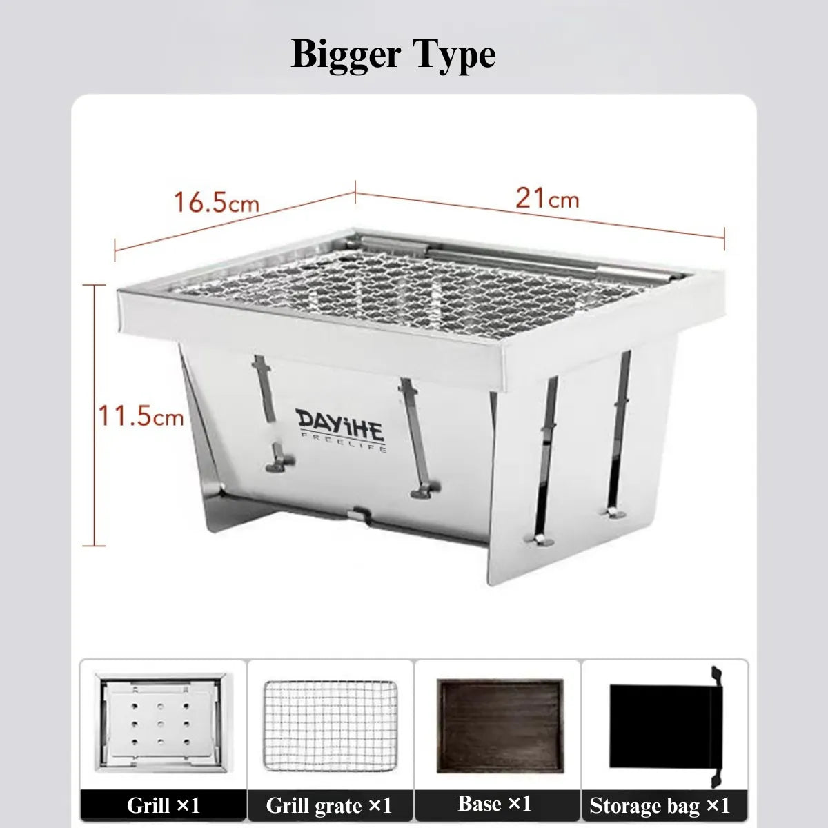 Mini Portable BBQ Grill for Solo Camping