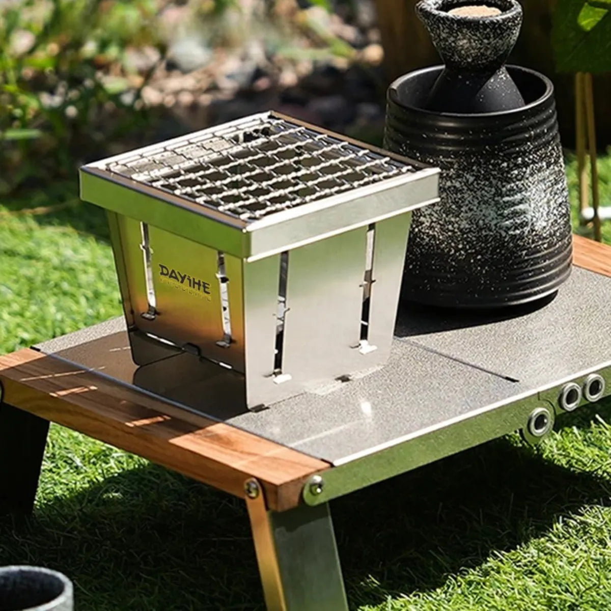 Mini Portable BBQ Grill for Solo Camping