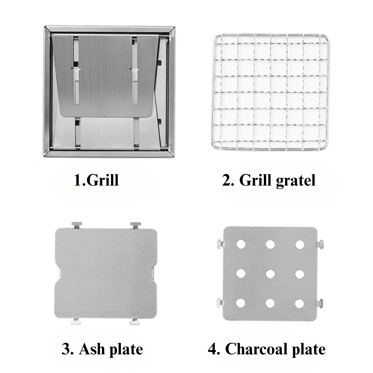 Mini Portable BBQ Grill for Solo Camping