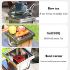 Mini Portable BBQ Grill for Solo Camping